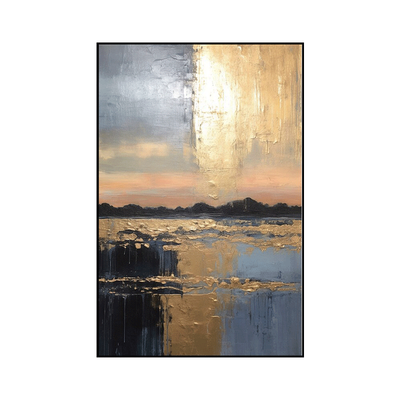 侘寂风现代抽象手绘油画大幅客厅沙发背景墙装饰画墙画